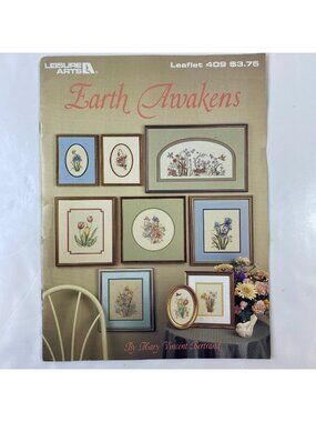 Leisure Arts Earth Awakens Cross Stitch Pattern Instruction Booklet